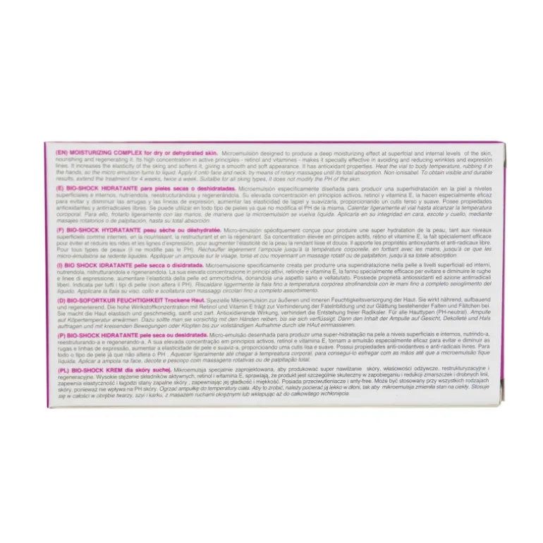 BIO SHOCK HIDRATANTE 12 X 3 ML.