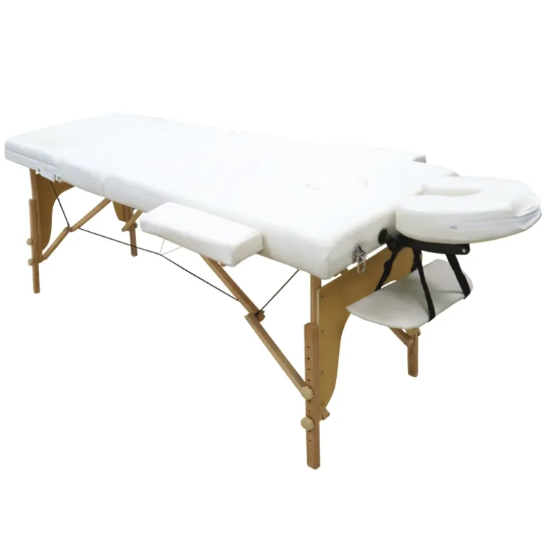 CAMILLA PLEGABLE 3 CUERPOS MADERA BLANCA