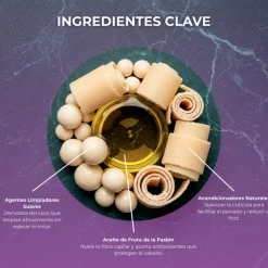 CHAMPÚ SÓLIDO SIN SLS PASSION FRUIT 58 GR.
