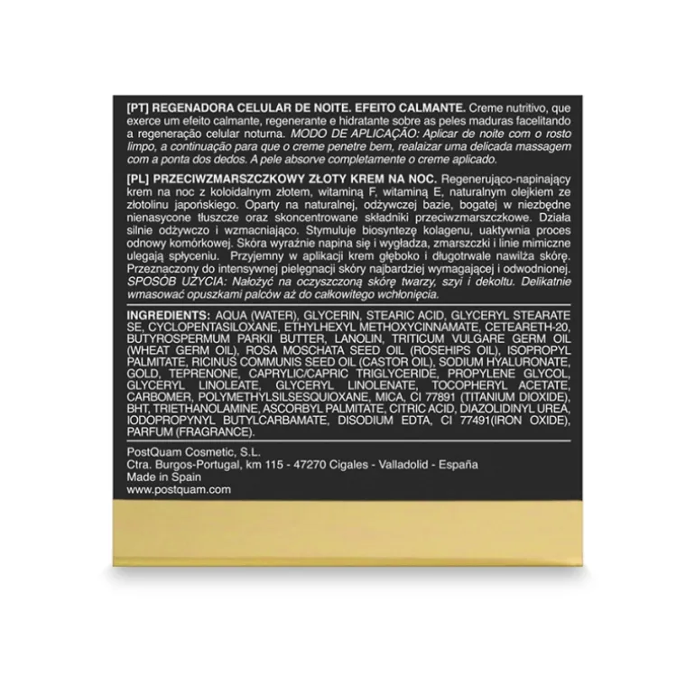 CREMA REGENERADORA DE NOCHE LUXURY GOLD 50ML