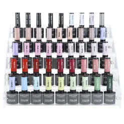 EXPOSITOR ACRÍLICO DE ESMALTES DE UÑAS (5 ALTURAS)