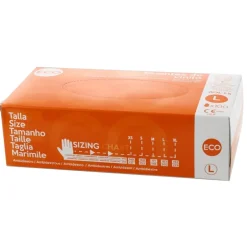 GUANTES DE VINILO SIN POLVO ECO 100 UDS