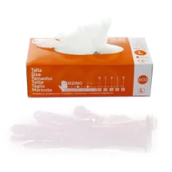 GUANTES DE VINILO SIN POLVO ECO 100 UDS