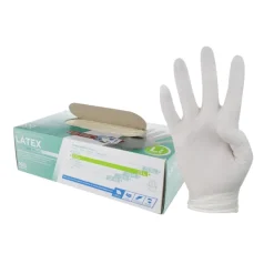 GUANTES LÁTEX AMBIDIESTRO CON POLVO CAJA 100UDS