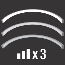 LÁMPARA LED DE MESA MEDIA LUNA