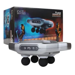 MASAJEADOR MUSCULAR 4-HEADS MASSAGE GUN