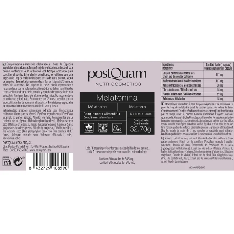 MELATONINA 60 CAPSULAS