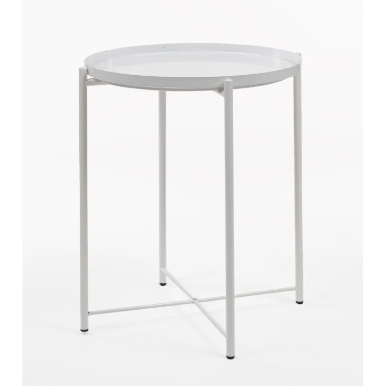 MESA AUXILIAR NORDIC PLATE WHITE