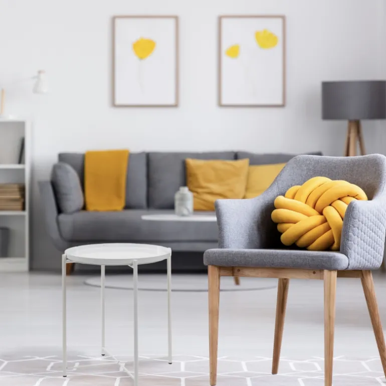 MESA AUXILIAR NORDIC PLATE WHITE