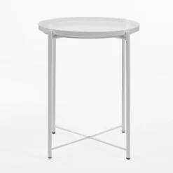 MESA AUXILIAR NORDIC PLATE WHITE
