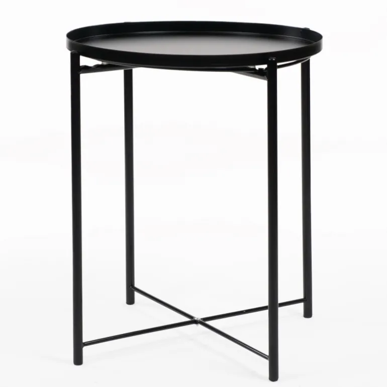 MESA AUXILIAR NORDIC PLATE BLACK