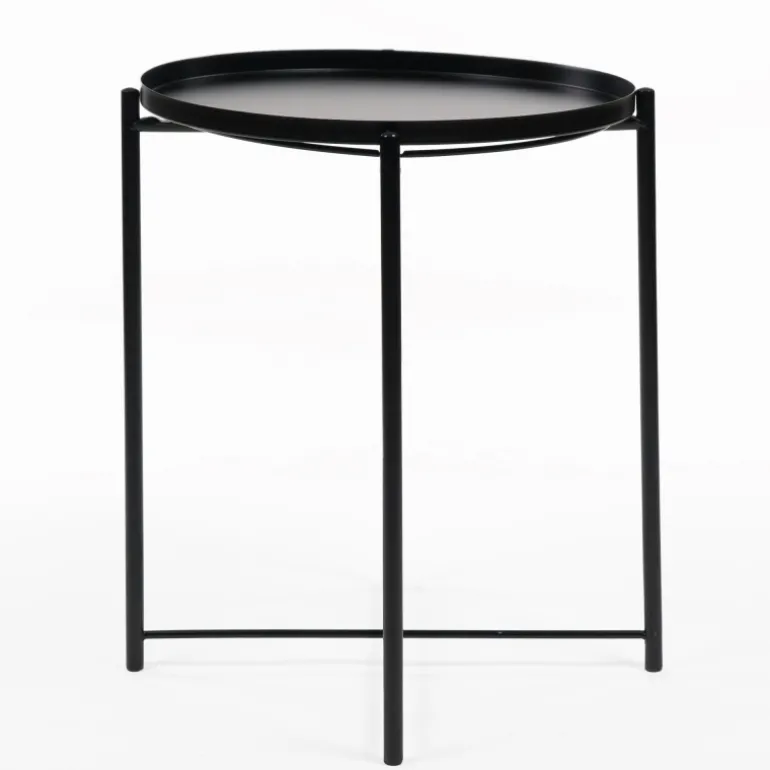 MESA AUXILIAR NORDIC PLATE BLACK