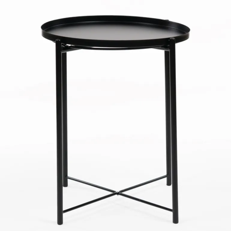 MESA AUXILIAR NORDIC PLATE BLACK