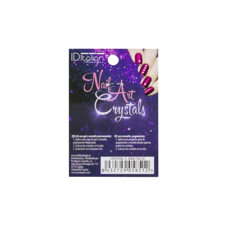 NAIL ART CRYSTALS. CRYSTAL S. 8AB (50 U)