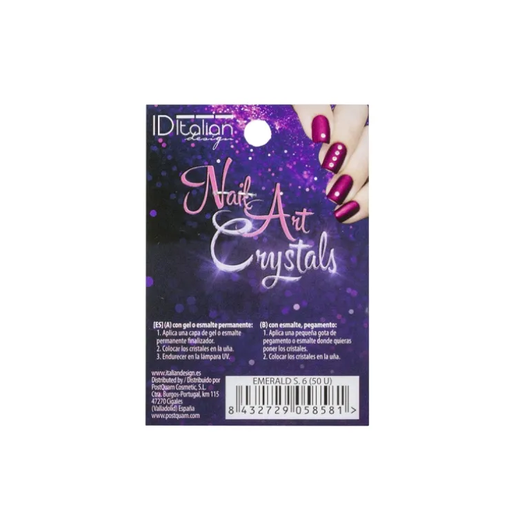 NAIL ART CRYSTALS. EMERALD S. 6 (50 U)