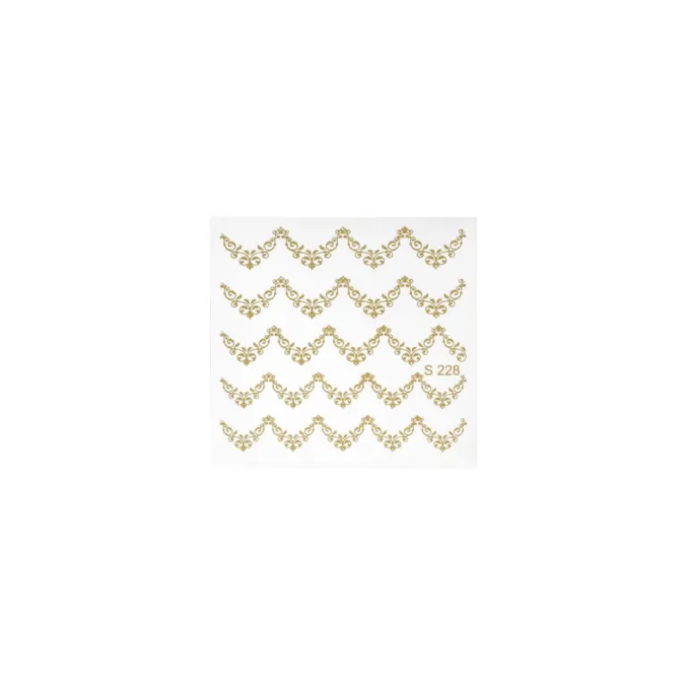 NAIL ART STICKERS. BROWN FILIGREE