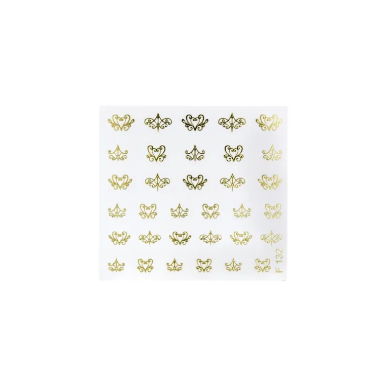 NAIL ART STICKERS. GOLD FILIGREE