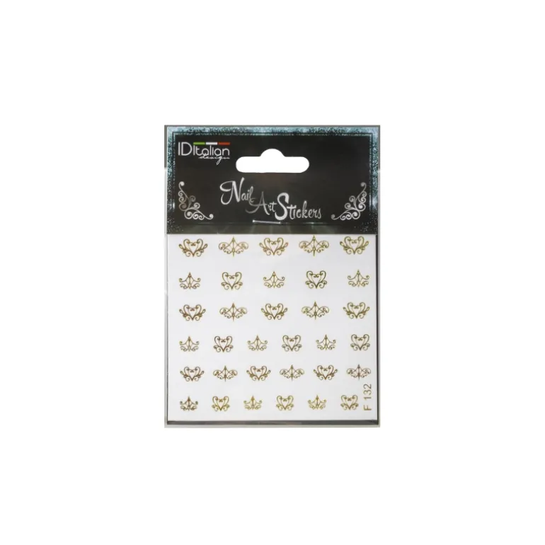 NAIL ART STICKERS. GOLD FILIGREE