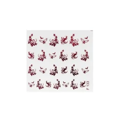 NAIL ART STICKERS. RED FLOWERS