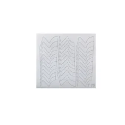 NAIL ART VINYL MASK. SILVER ZEBRA