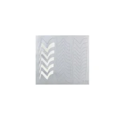 NAIL ART VINYL MASK. SILVER ZEBRA