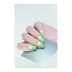 NAIL ART VINYL MASK. SILVER GIRAFFE