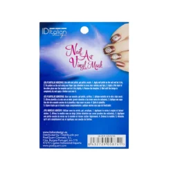 NAIL ART VINYL MASK. SILVER GIRAFFE