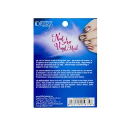 NAIL ART VINYL MASK. SILVER DALMATIAN