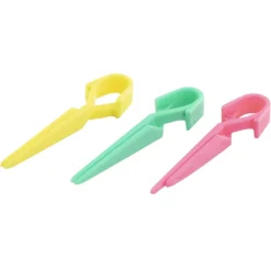 PINZAS CLIP PLÁSTICO VARIOS COLORES (60 UDS.)