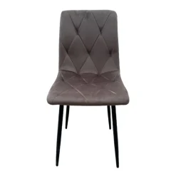 SILLA BERNA TERCIOPELO GRIS