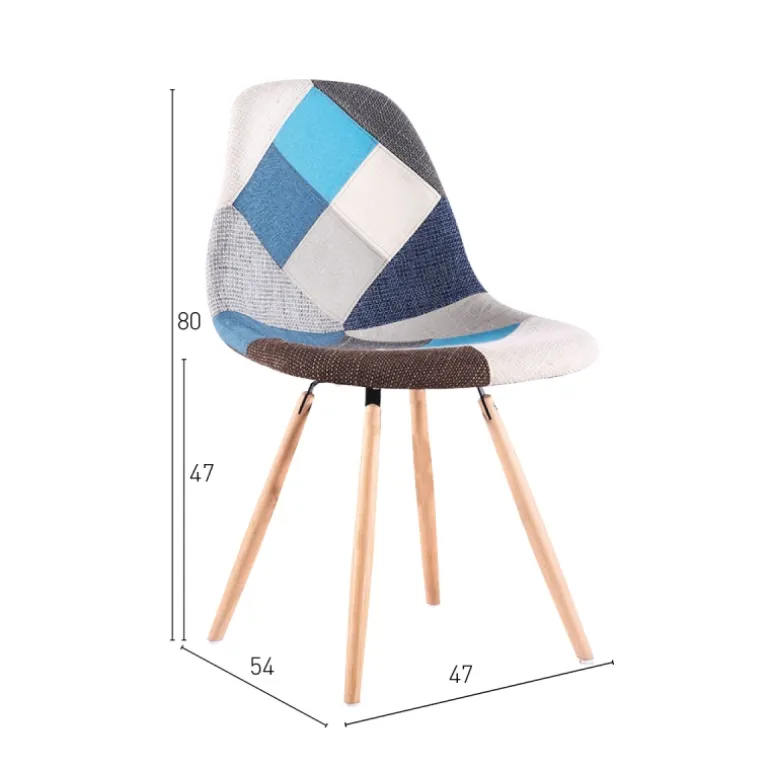 SILLA ESTOCOLMO ODRI (54X47X80 - ASIENTO AL SUELO 47)