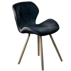 SILLA ESTOCOLMO QUILTED BLACK (54,5X53X71 - SH 45,5CM