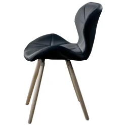 SILLA ESTOCOLMO QUILTED BLACK (54,5X53X71 - SH 45,5CM