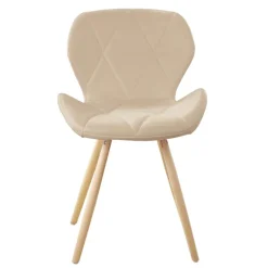 SILLA ESTOCOLMO QUILTED BEIGE 54,5X53X71 - SH45,5