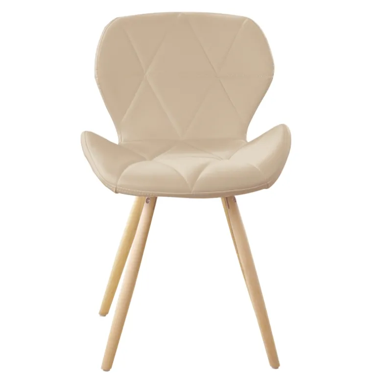 SILLA ESTOCOLMO QUILTED BEIGE 54,5X53X71 - SH45,5