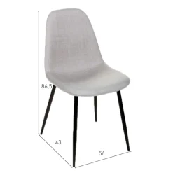 SILLA NORWAY GRIS