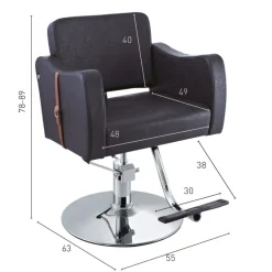 SILLÓN VELVET NEGRO