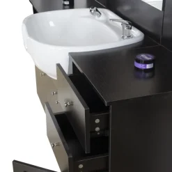 TOCADOR DE BARBERIA CON LAVACABEZAS