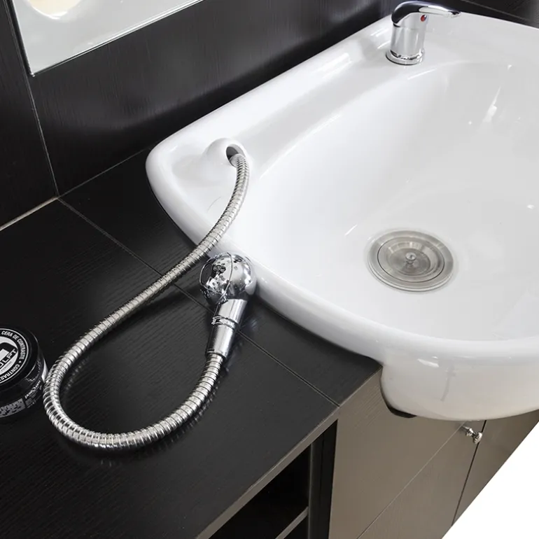 TOCADOR DE BARBERIA CON LAVACABEZAS