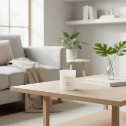 VELA DE CERA CON FRAGANCIA TROPICAL RAIN